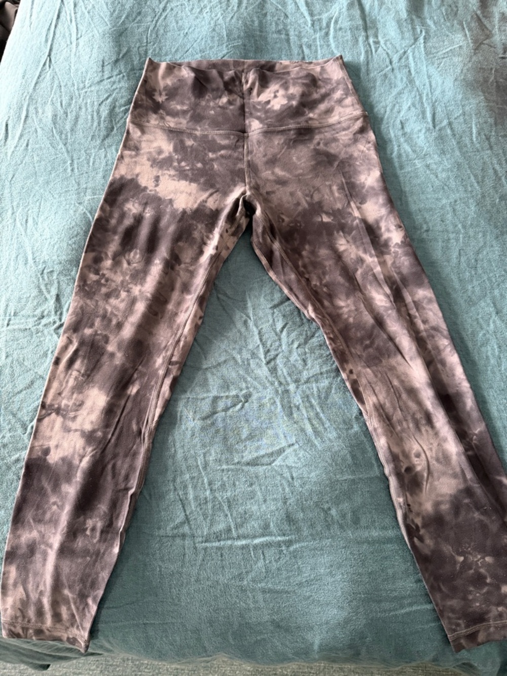 Tie-Dye High-Waist Leggings - Brown/Grey- Lululemon Align